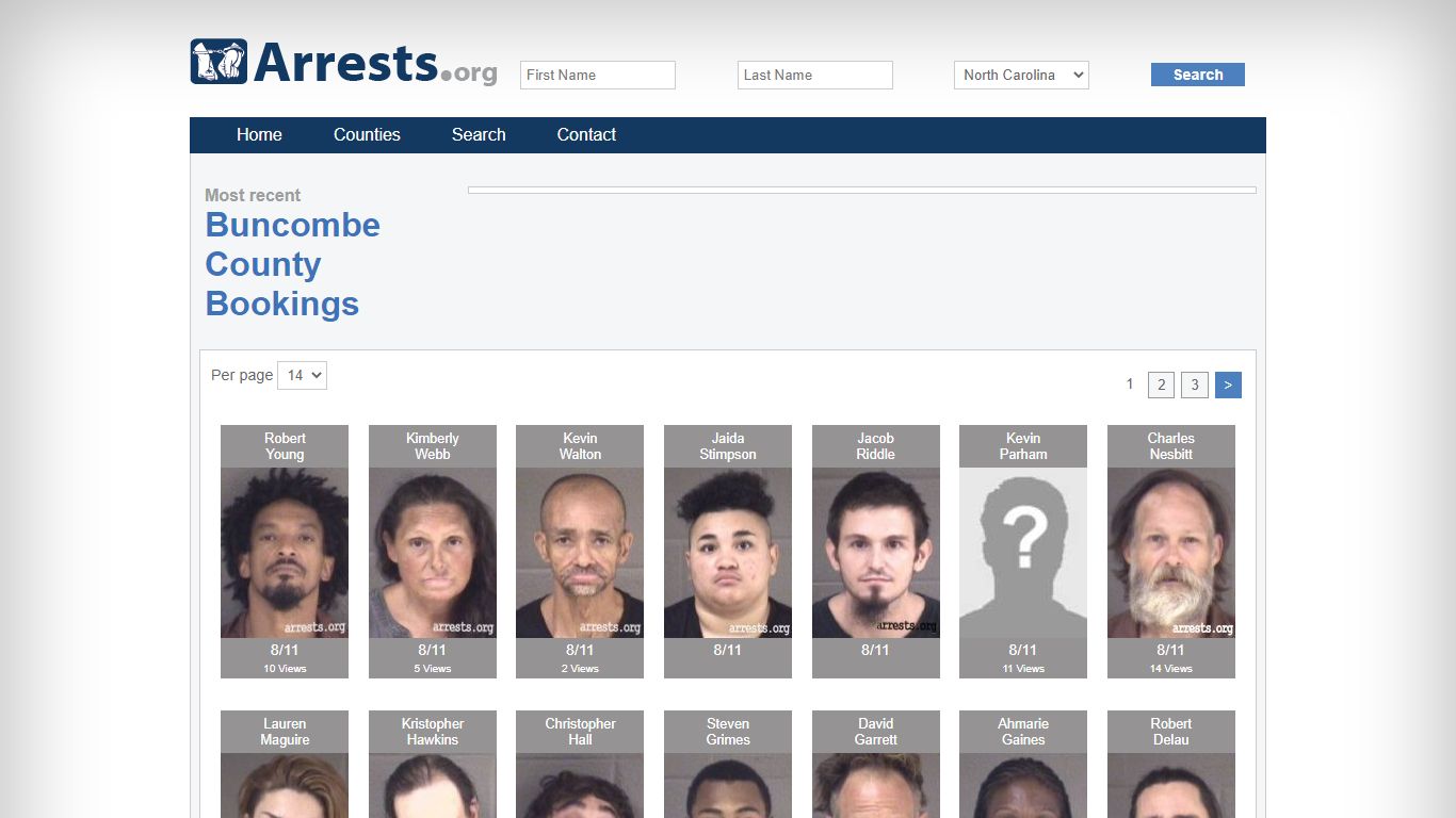 Buncombe County Arrests and Inmate Search
